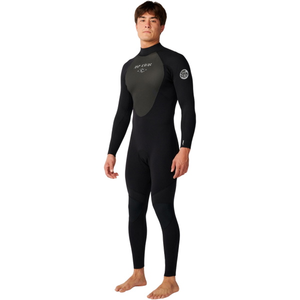 2026 Rip Curl M&auml;nner Omega 5/3mm R&uuml;ckenrei&szlig;verschluss Neoprenanzug 18RMFS - Black